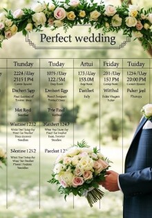 Der perfekte Hochzeitstag: Ein detaillierter Ablaufplan für unvergessliche Momente