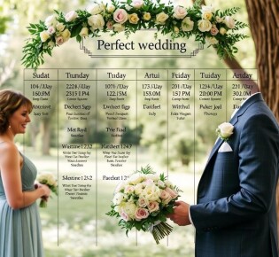 Der perfekte Hochzeitstag: Ein detaillierter Ablaufplan für unvergessliche Momente