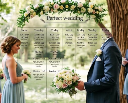 Der perfekte Hochzeitstag: Ein detaillierter Ablaufplan für unvergessliche Momente