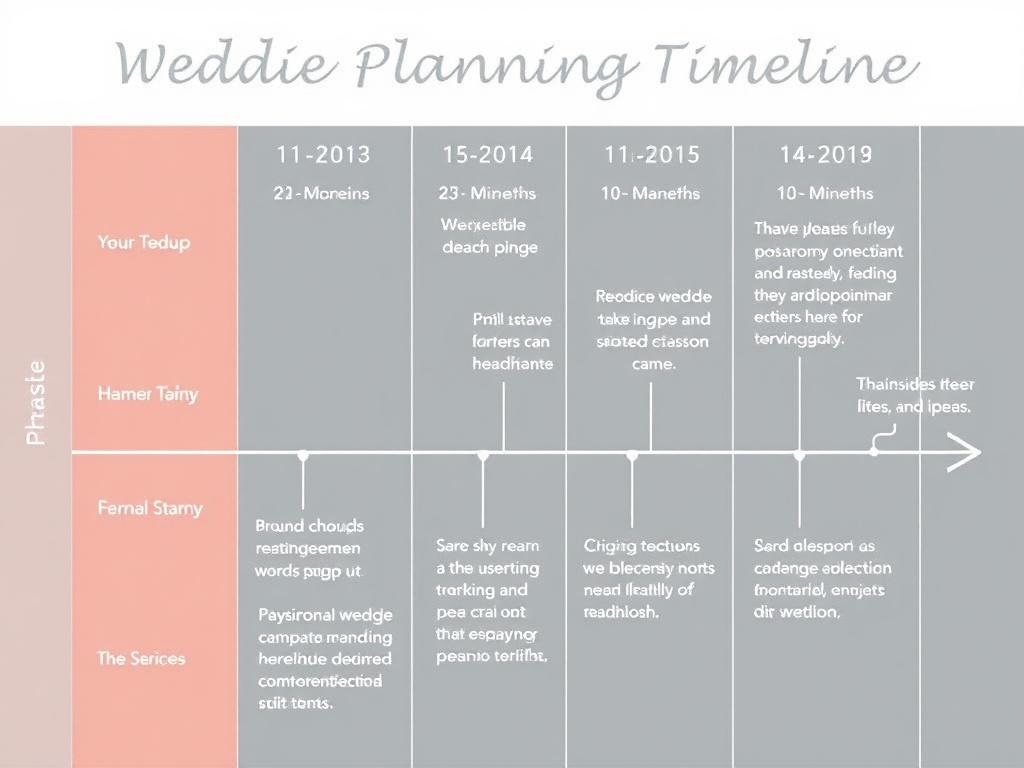     Zeitplan für die Hochzeitsplanung. Phase 5: 1–3 Monate vorher — Bestätigen, Probeläufe, Feinschliff
