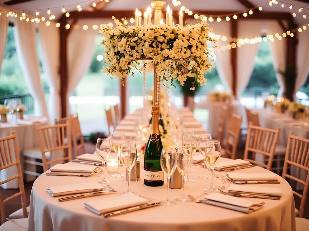     Der Hochzeitsempfang: Ideen für den Sektempfang. Dekoration und Atmosphäre: Kleine Details, große Wirkung