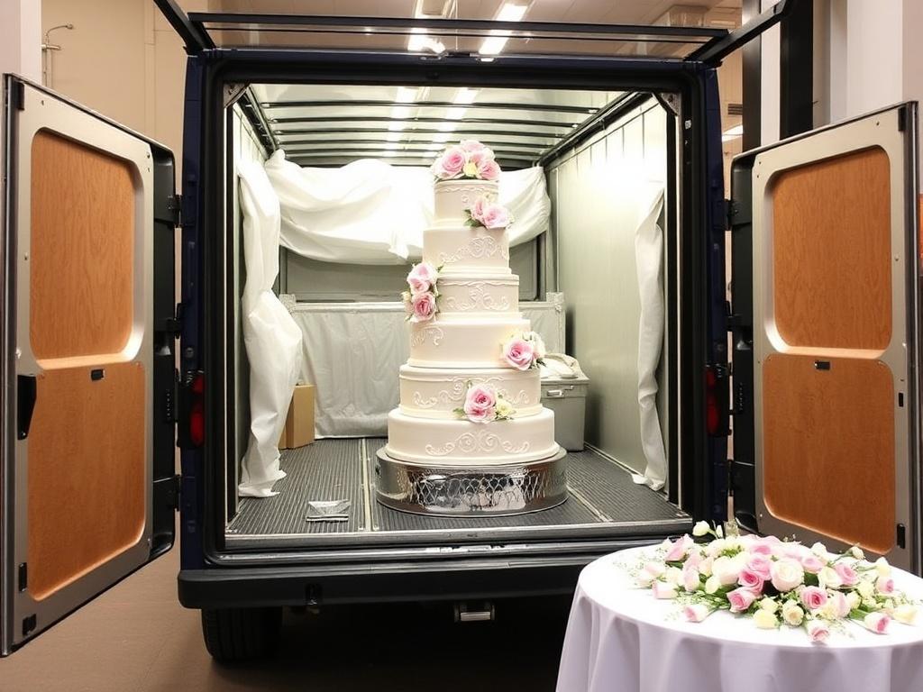     Hochzeitstorte: Von klassisch bis modern. Logistik: Transport, Aufstellung und Lagerung