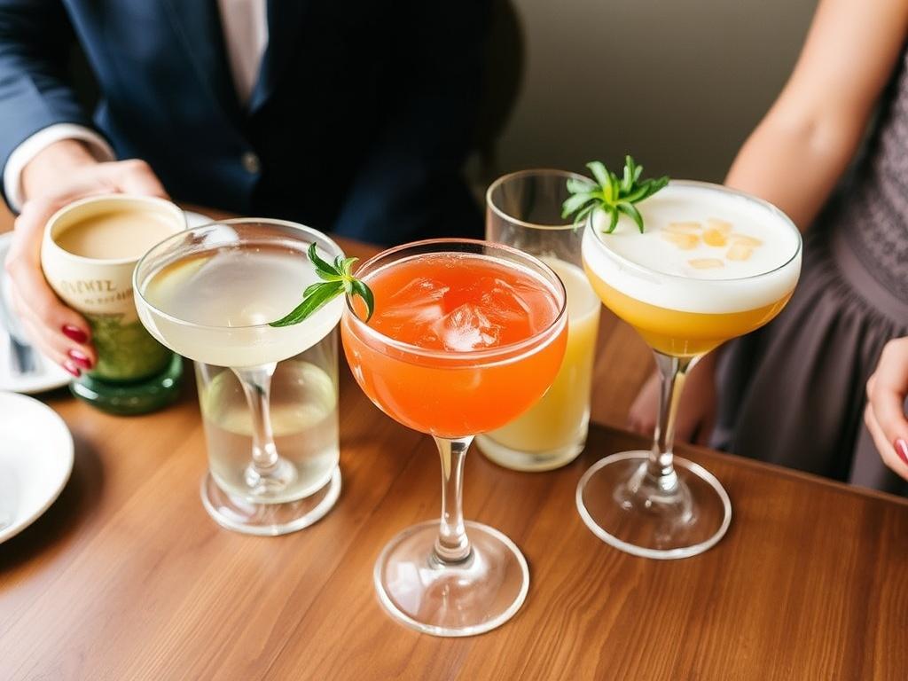     Ein Tag nach der Hochzeit: Das After-Wedding-Brunch. Getränke: Kaffee, Cocktails und Mocktails
