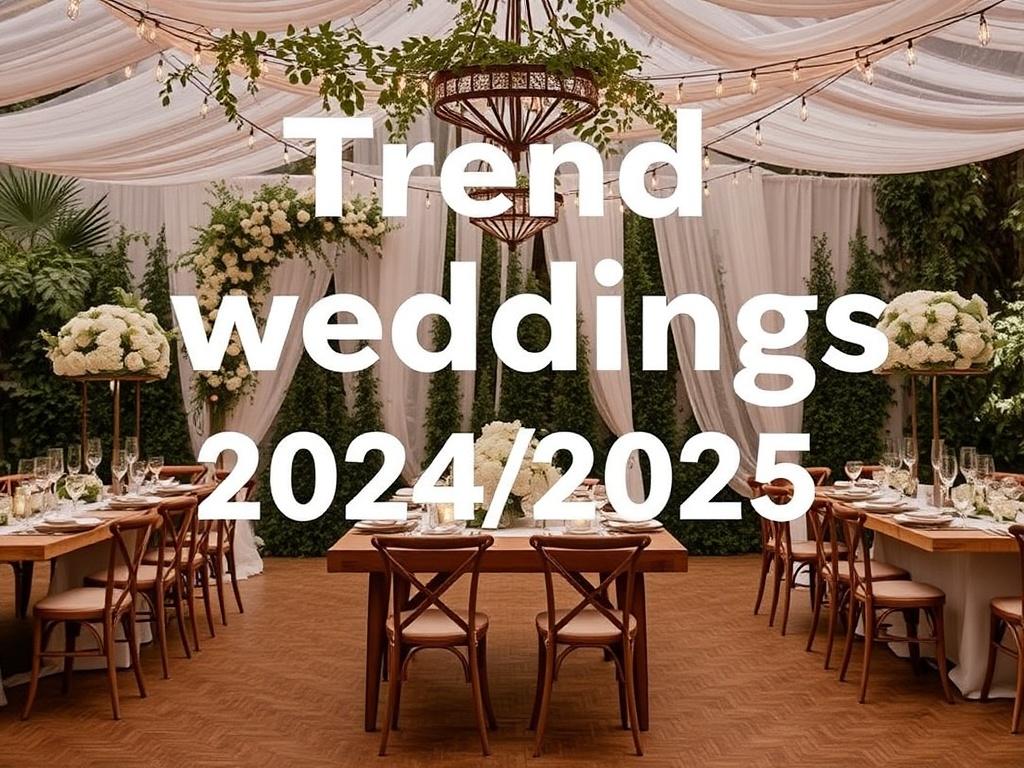     Trends für Hochzeiten 2024/2025. Farbpaletten und Dekor 2024/2025