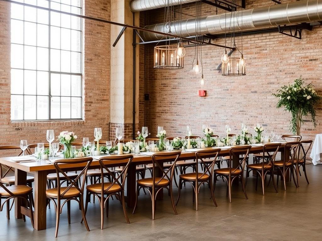     Themenhochzeiten: Von rustic bis glamourös. Industrieller Chic: Urban, minimalistisch und cool